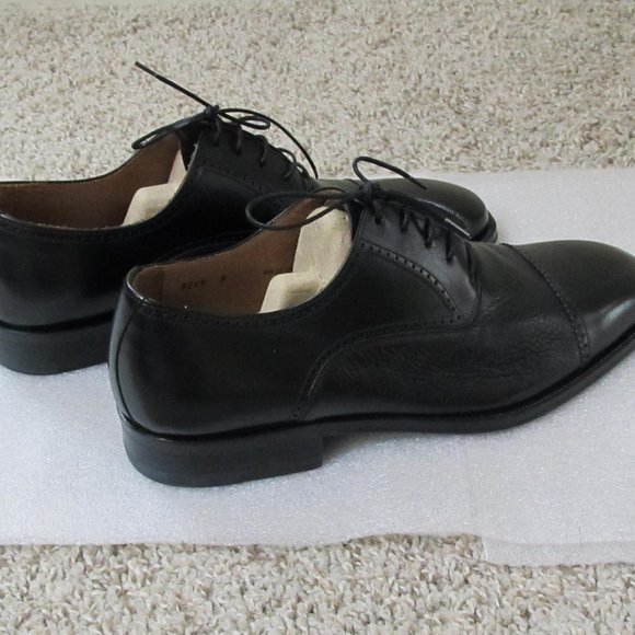 NWOT Magnanni Men\'s Black Oxfords/Derbys Leather Cap Toe Shoes Made in Spain main image 6